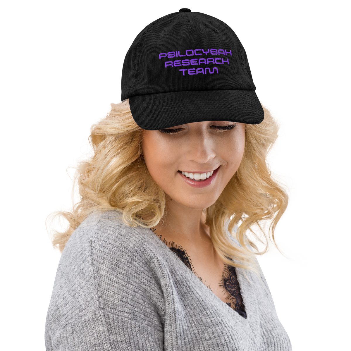 Psilocybah Research Team Corduroy Hat
