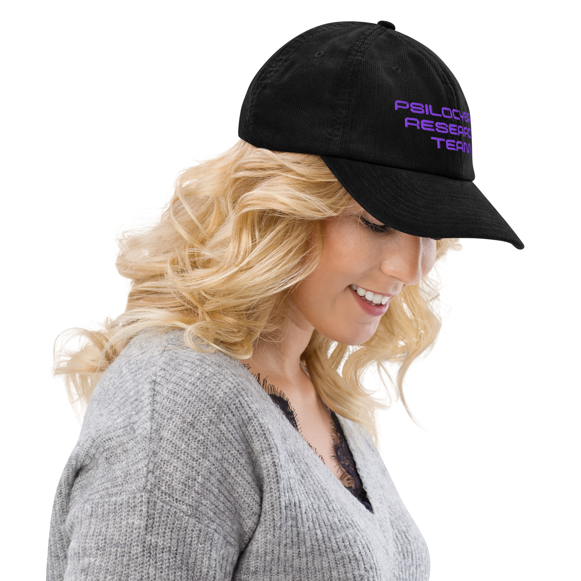 Psilocybah Research Team Corduroy Hat