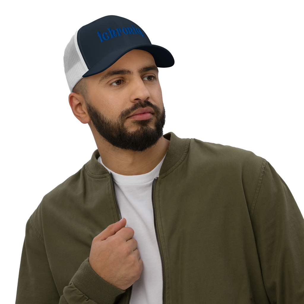 Navy Trucker Hat